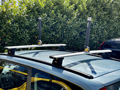 Eckla Foldable HD-Vertical Support 40cm Shown Fitted Thule WingBar Roof Rack System