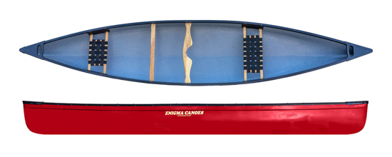 Enigma Canoes Journey 164 Canoe in Red