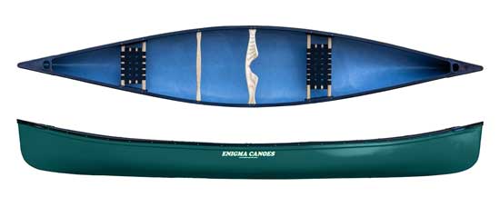 Enigma Canoes Prospector Sport Canoe in Green