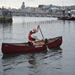 Staff Member Ian Paddling the Prospector in Plymouth Sound