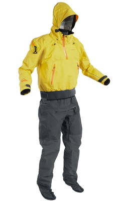 Palm Bora Mens Dry Suit in Yellow/Jet Grey - All Sizes