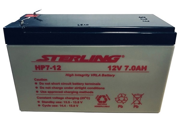 12v Fish Finder Battery - 7Ah size shown