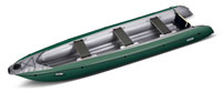 Green Gumotex Ruby inflatable canoe