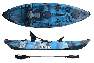 Enigma Kayaks Cruise Angler Package with Seat and Paddle