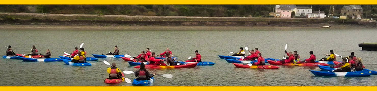 Recruits at BRNC Dartmouth enjoying their Feelfree kayaks.