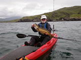 Fishing in the sea with a Sit On Top Kayak