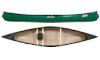 old town pack solo canoe top and side angle in green