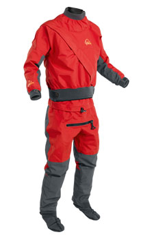 Palm Cascade Dry Suit in Flame/Jet Grey - All sizes