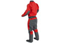 Rear view of the Palm Cascade Dry Suit in Flame/Jet Grey