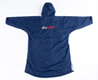 Dryrobe Advance Adult Long Sleeved Navy Blue and Grey Back View