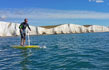 Stand up paddling on a Hobie Eclispe SUP in East Sussex