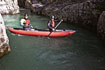 River paddling on the Gumotex Palava inflatable kayak