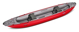 Red Gumotex Palava inflatable canoe