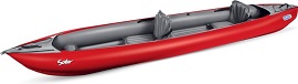 Red Gumotex Solar 2-1 inflatable kayak