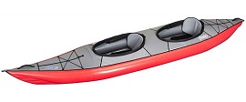 Red Gumotex Swing 2 inflatable kayak