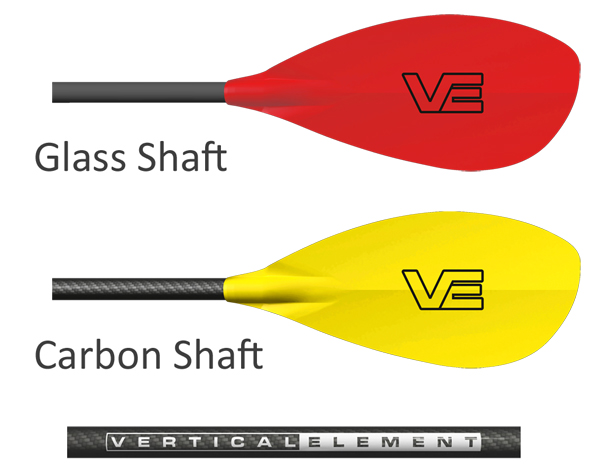 VE Glass Flyte Paddles Glass and Carbon Shaft