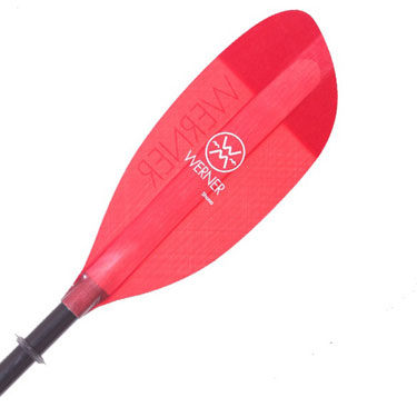 Werner Shuna Premium Glass Paddle With Red Blades