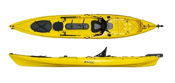 Fishing Pro 14 Angling Kayak in Yellow