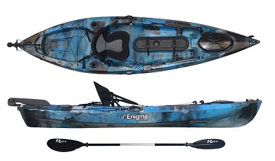 Enigma Kayaks Fishing Pro 10 Package with Seat and Paddle