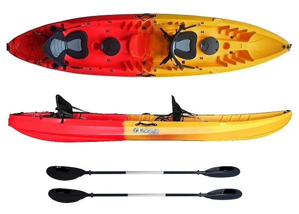 Enigma Kayaks Flow Duo based on the Ocean Kayak Malibu 2 and RTM Ocean Duo