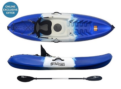 Enigma Kayaks Flow Package with Seat and Paddle
