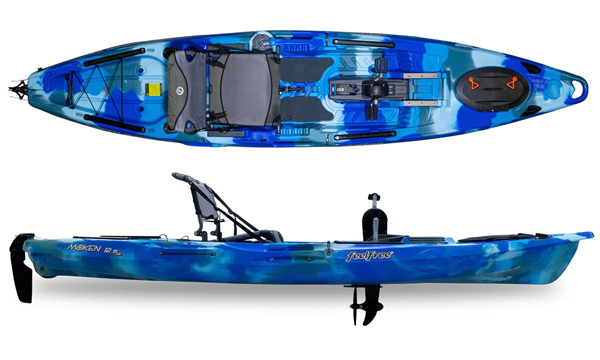 Feelfree Moken 12.5 Angler V2 PDL Kayak in Ocean Camo