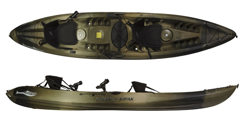 ocean kayak malibu 2 xl angler - tandem fishing kayaks