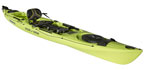 Angle view of the Ocean Kayak Trident 15 kayak  (rudder optional extra)