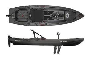 Vibe Makana 100 Fishing Kayak With Hero Seat & X-drive