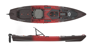 Vibe Shearwater 125 Fishing Kayak With Hero Seat & X-drive