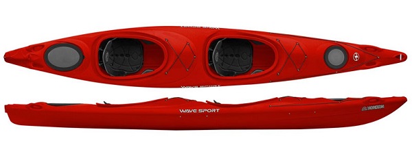 Red Wavesport Horizon tandem touring kayak