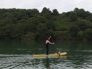 Emma Paddleboarding on the Helford River