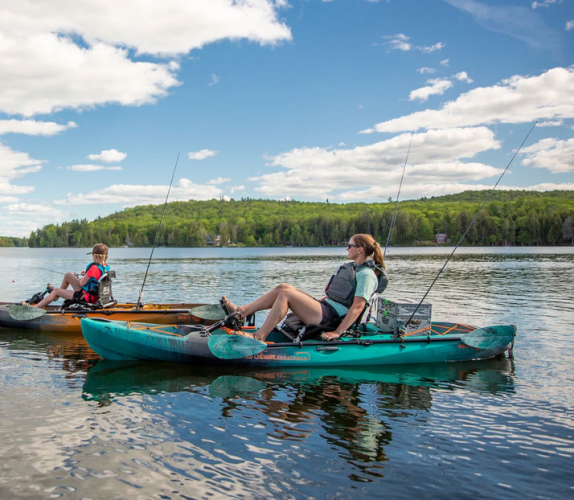 Sit on kayaks with pedal drive
