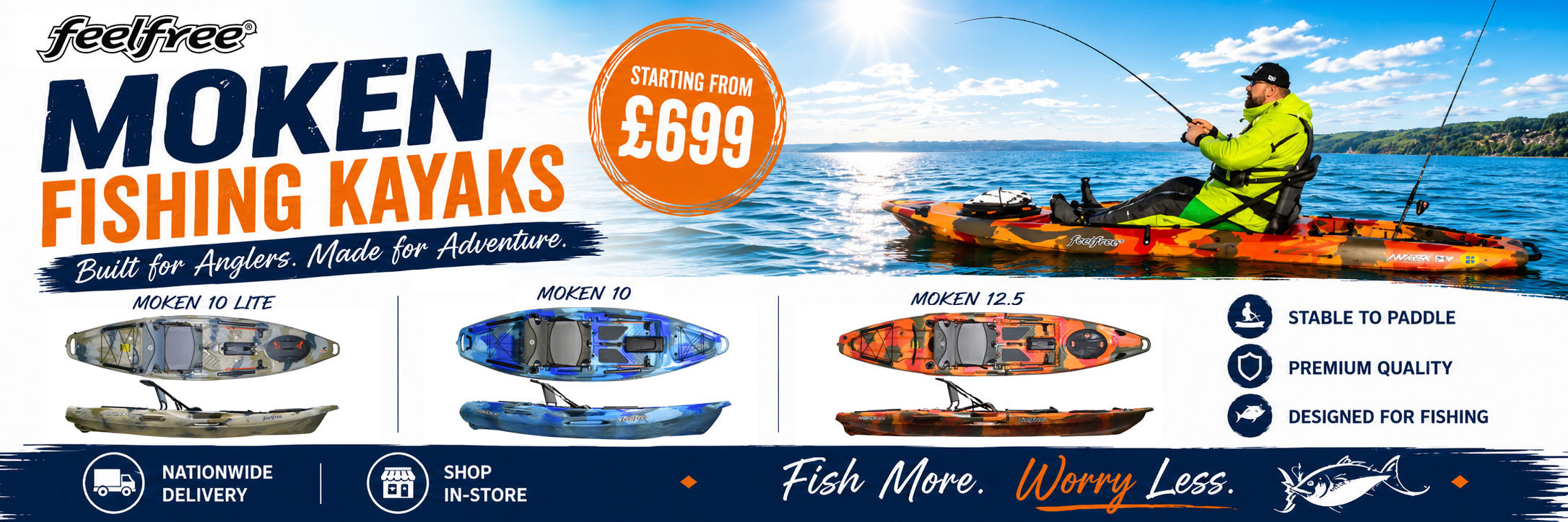 Feelfree Moken Kayaks for Fishing