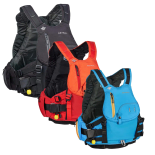 The Indus PFD available in Red/Orange, Space Black or Watwer Blue