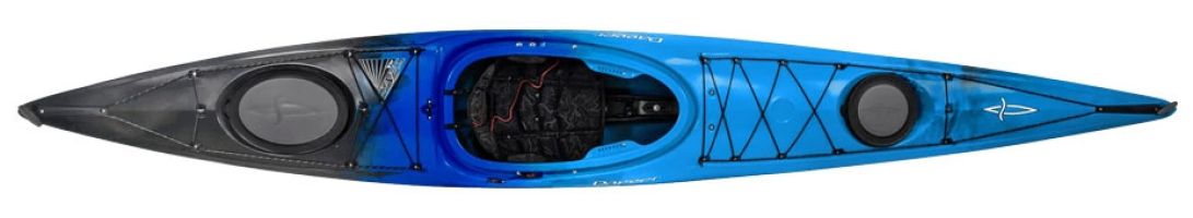 Dagger Stratos 145 agile touring kayak Blue Mist