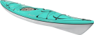Delta 12.10 stable kayak in coastal teal limited edition Colour Swatch
