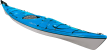 Delta 15S playful touring kayak in Azure Blue Colour Swatch