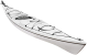 Delta kayaks 16 lightweight tourer in Arctic White  Colour Swatch