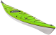 Delta Kayaks 16ft touring kayak in lime green Colour Swatch