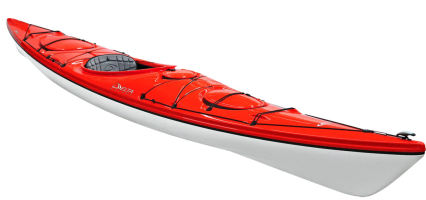 Delta 15.5GT touring and expedition kayak with skeg in Red