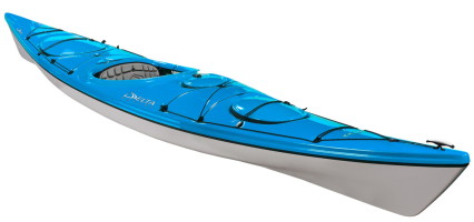 Delta 15S playful touring kayak in Azure Blue
