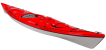 Delta 15 S lightweight responsive kayak in Cherry Red Colour Swatch