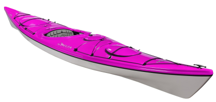 Delta 15S touring kayak in limited edition magenta 