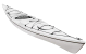 Delta kayaks 16 lightweight tourer in Arctic White  Colour Swatch