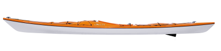 Delta Kayaks 17 performance touring sea kayak showing the standard option with skeg 