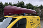 Transporting Nova Craft TuffStuff Canoe with Enigma Canoe Pads