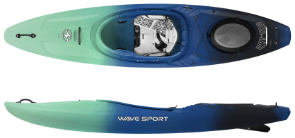 Wavesport Kayaks Crossover Kayak made in the UK in Blue & Green