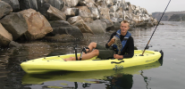 THe 10.5 R makes a great base for kayak fishing