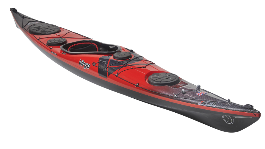 P&H Virgo agile compact sea kayak lightweight build red